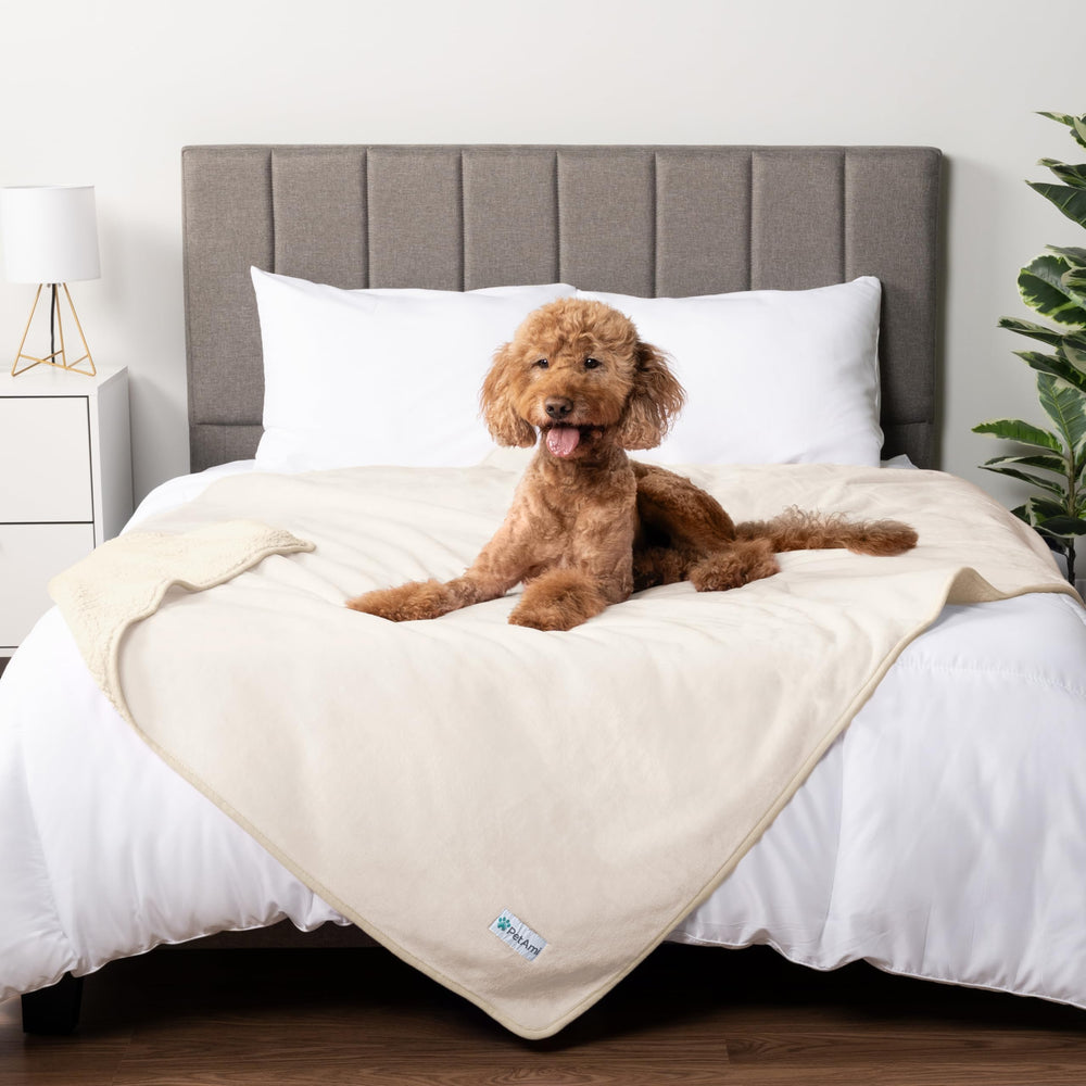 PetAmi manta reversible sherpa, confort y calor para mascotas