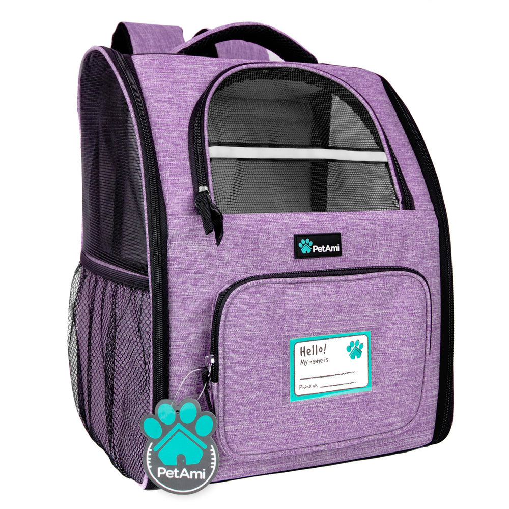 PetAmi mochilla portapet ventilada para gatos y perros, viaje cómodo