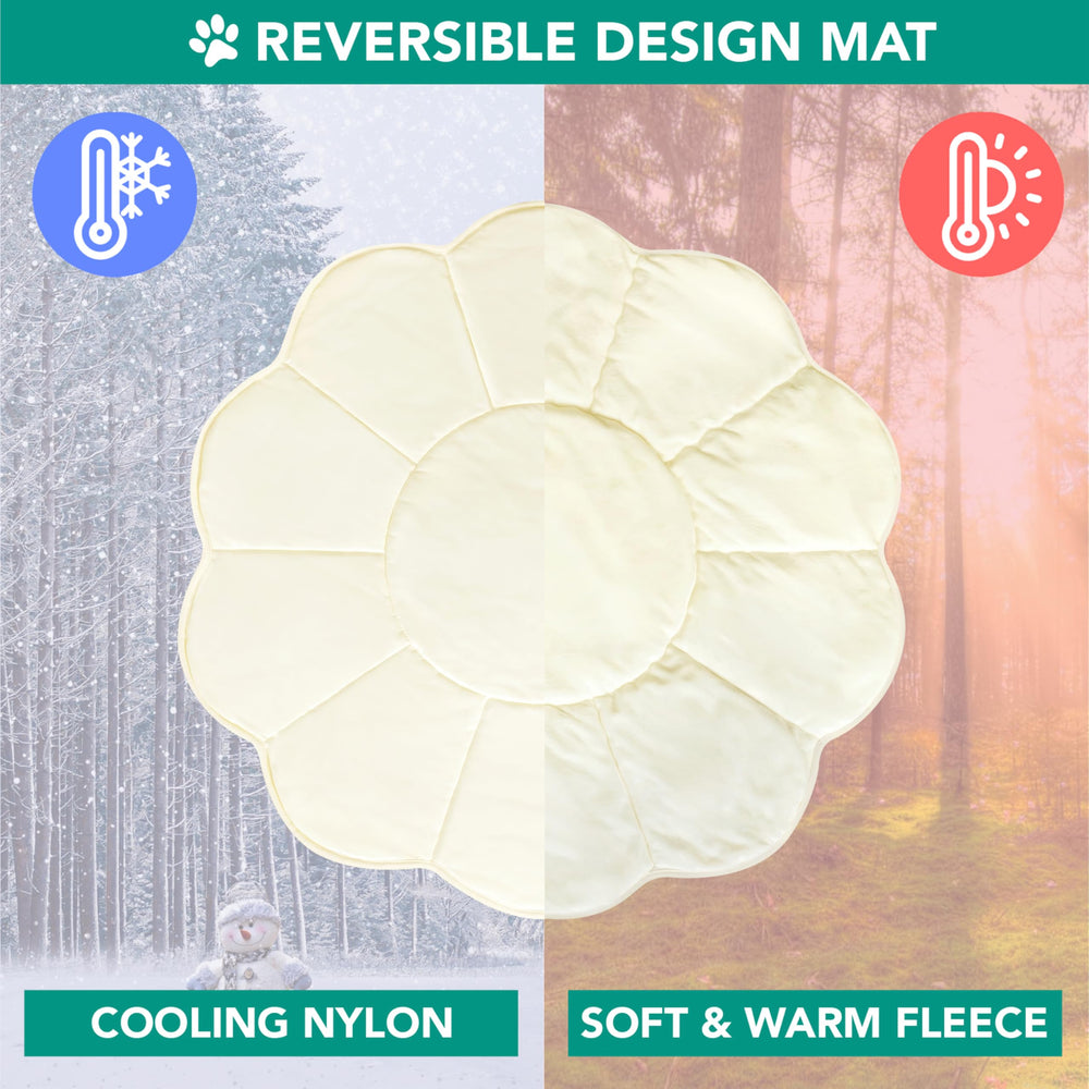Detalle de nylon frío de PetAmi para disipar calor en mascotas