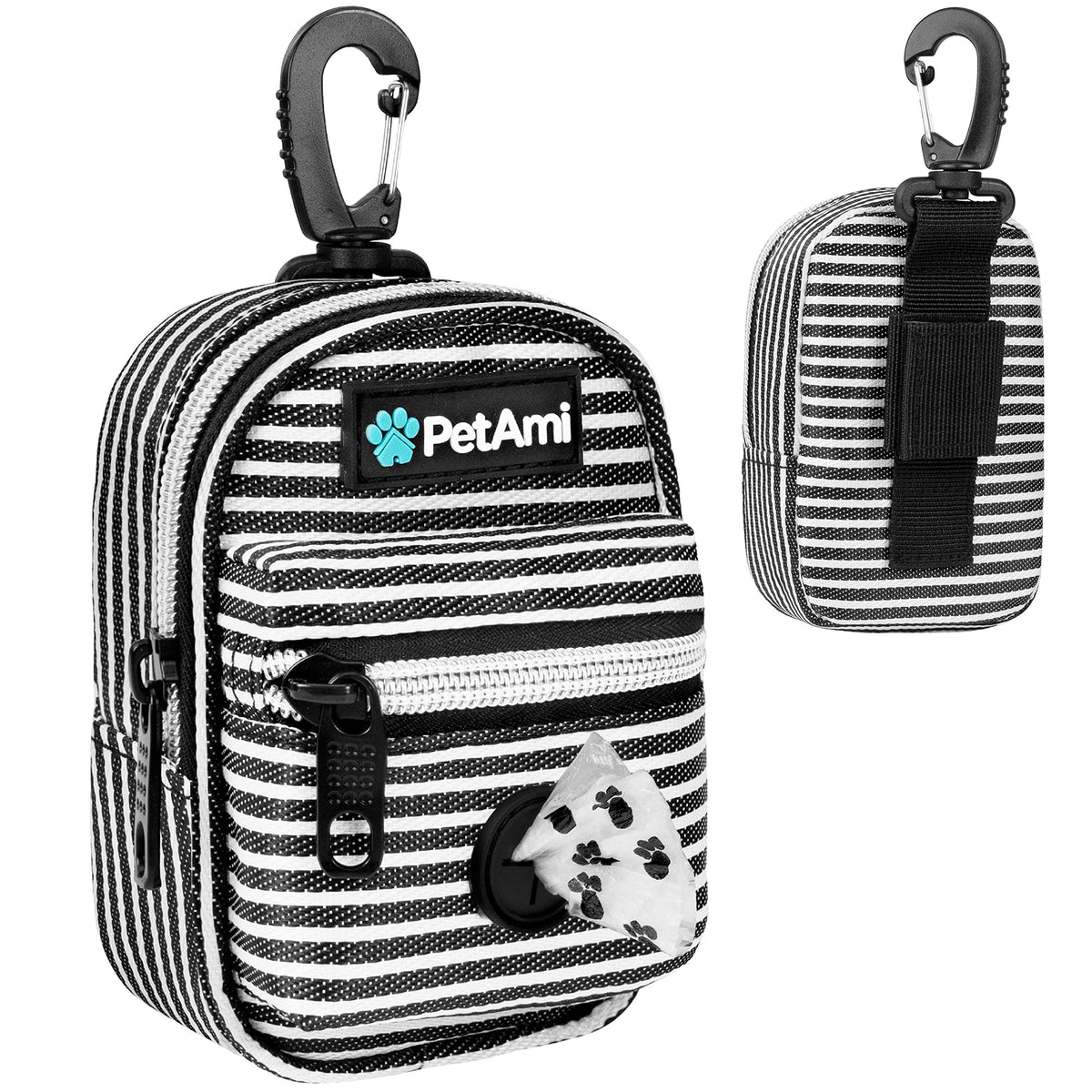 PetAmi: support-sac-crottes-chien attaché à la laisse, pratique pour promenades propres.