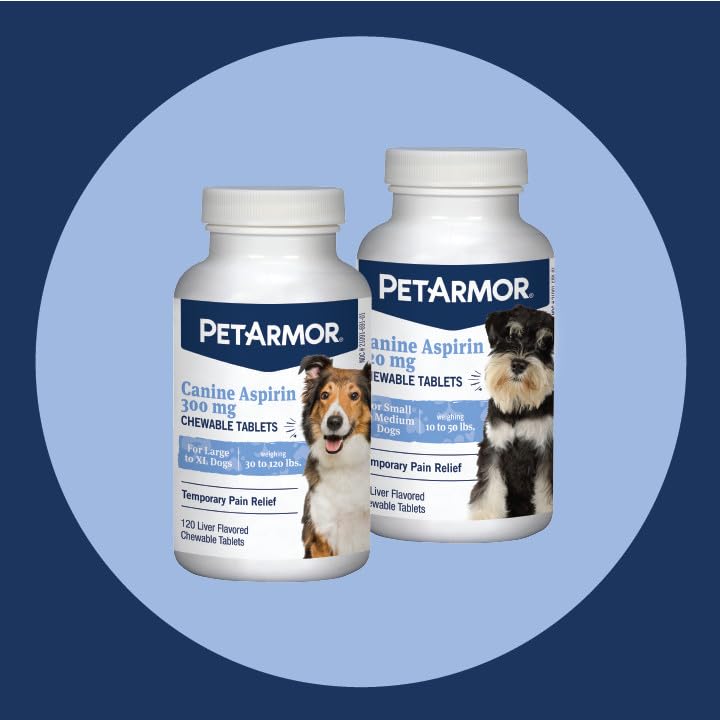 PetArmor Aspirin para perros: apoyo temporal para articulaciones durante paseos y juegos