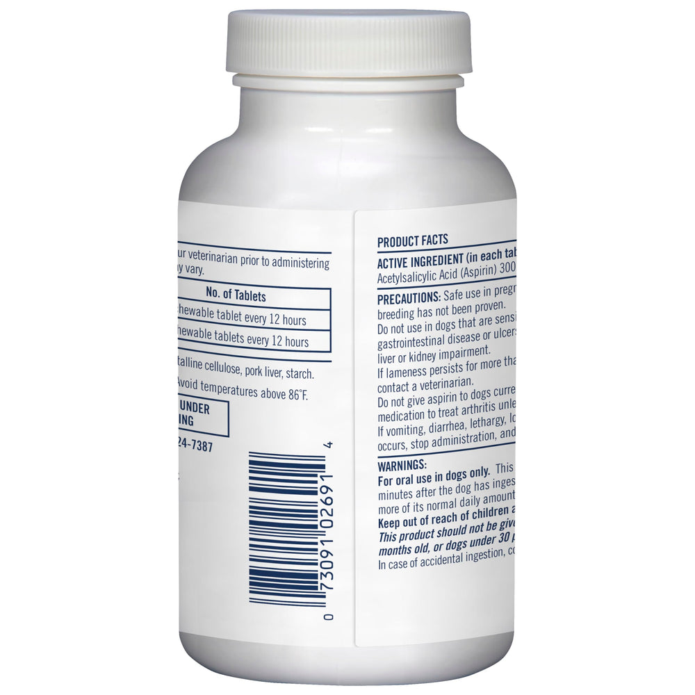 PetArmor Aspirin para perros: empaque de 120 tabletas para uso prolongado cuando sea necesario