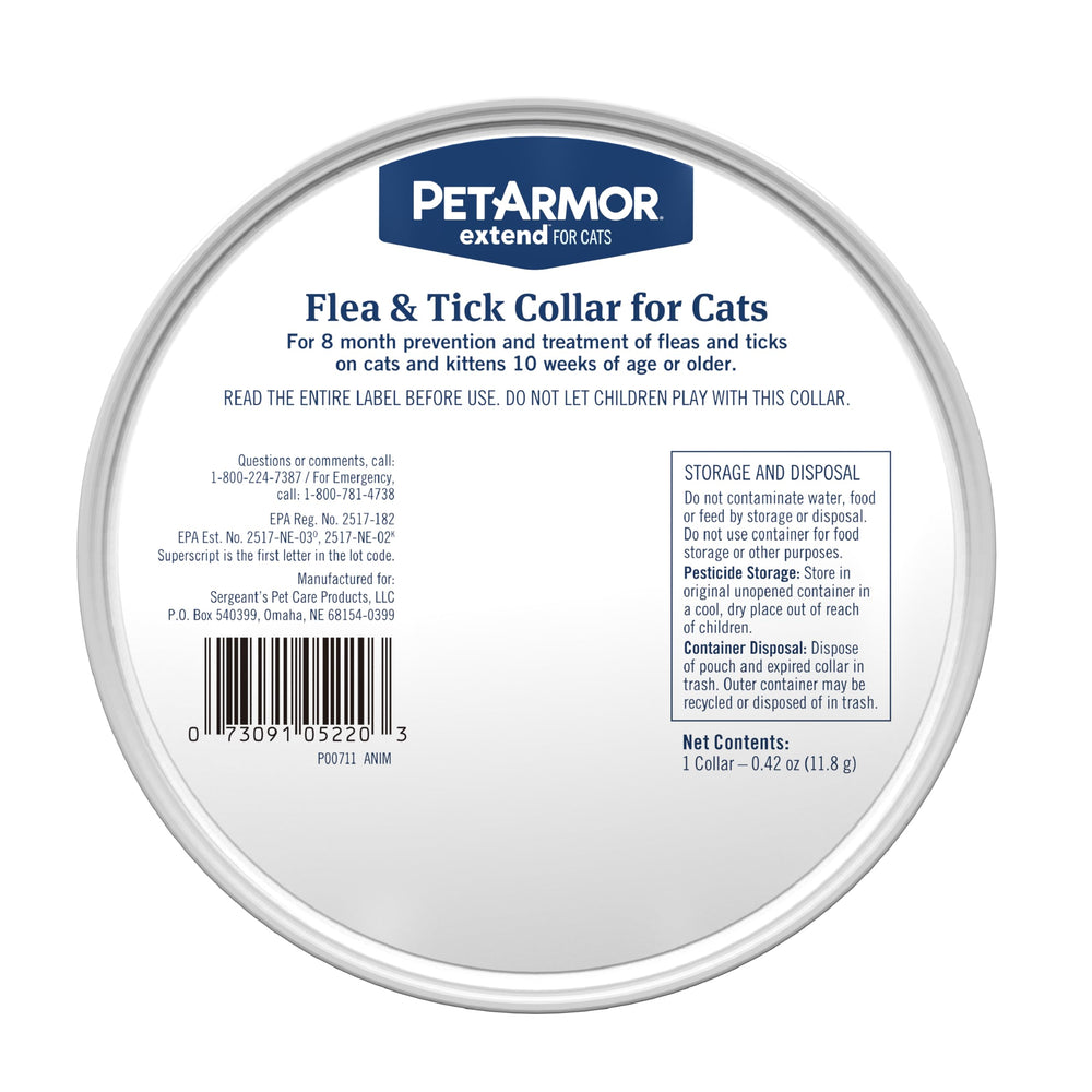 PetArmor Extend collar: protección para pulgas y garrapatas.