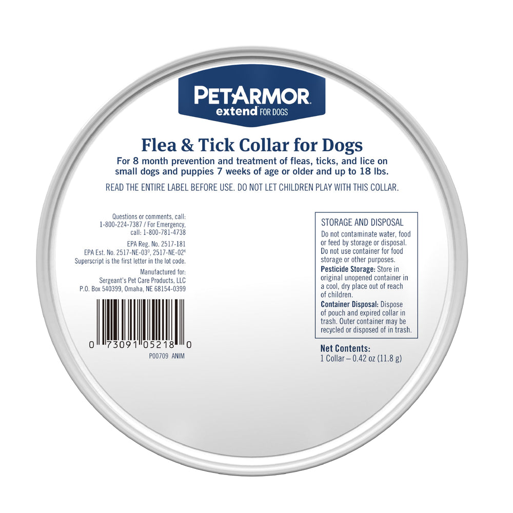 PetArmor Extend ofrece opcion segura para cachorros desde siete semanas.