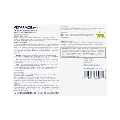 PetArmor Plus: utilisation simple et rapide à appliquer.