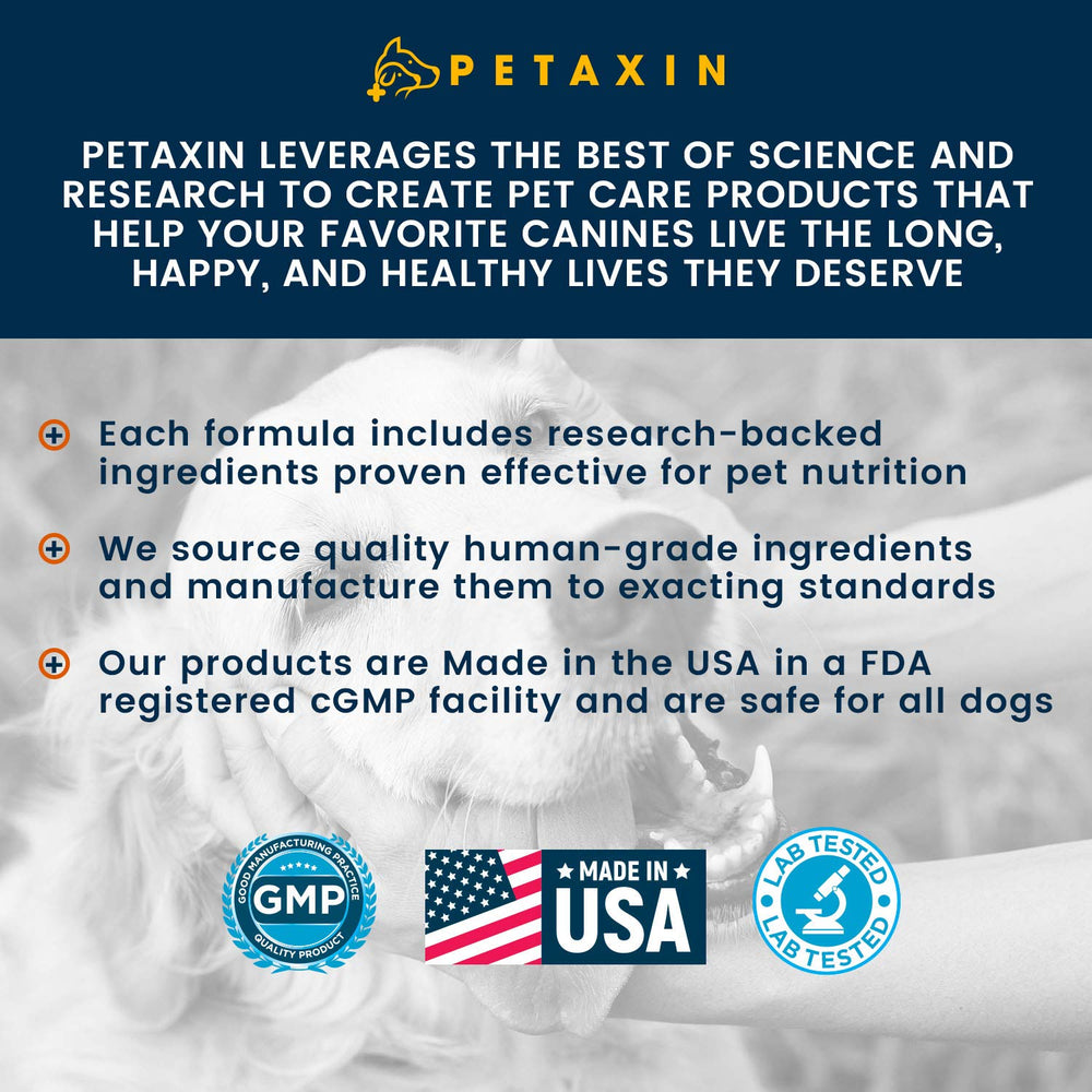 Petaxin Probiotics para perros, alergias y piel saludable.