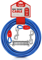 Petbobi cable para perro de 30 pies, libertad al aire libre.