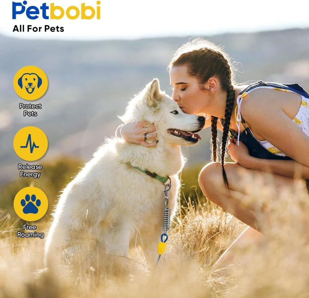 Petbobi kit completo con cable y estaca para patio, camping o playa.
