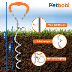 Petbobi manija ergonómica naranja facilita la instalación sin esfuerzo.