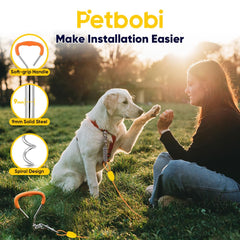Petbobi-resorte-5-pulgadas mitiga tirones y protege el cuello durante juegos.