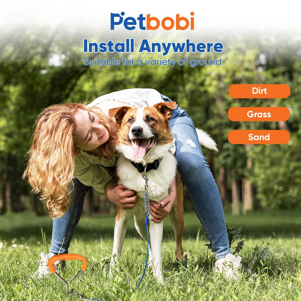 Petbobi uso exterior en jardín con perros de cualquier tamaño.