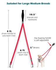 PetBonus correa convertible a 4 ft, uso como correa simple.