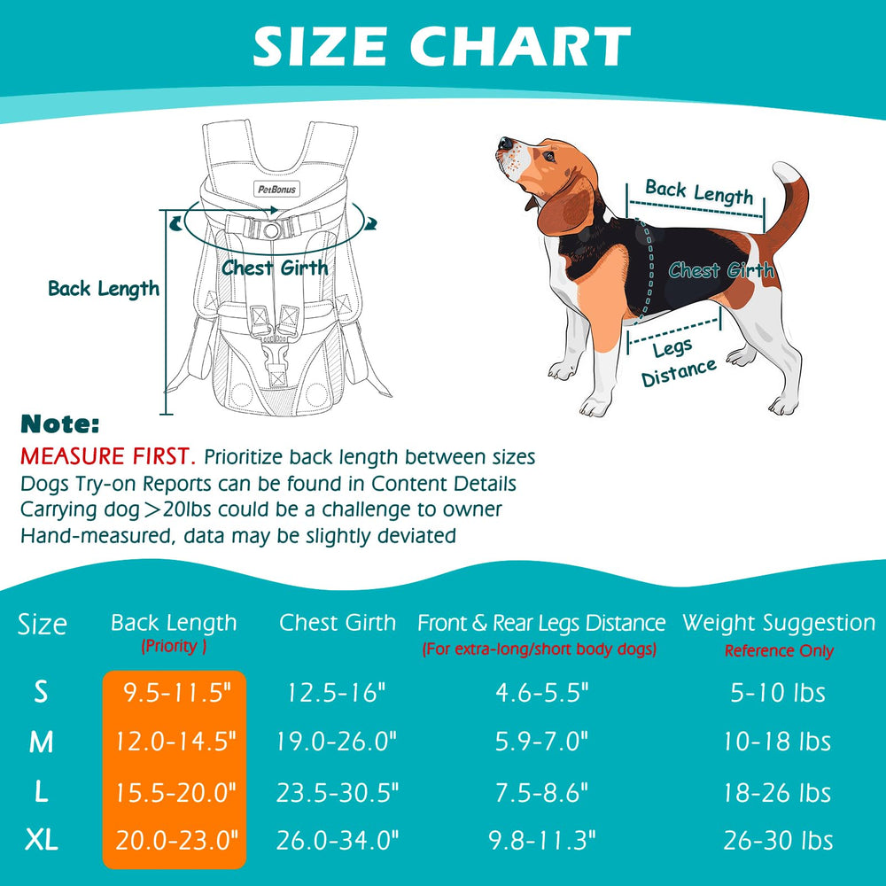 PetBonus talla L para perros ≤26 libras, cómodo y estable.