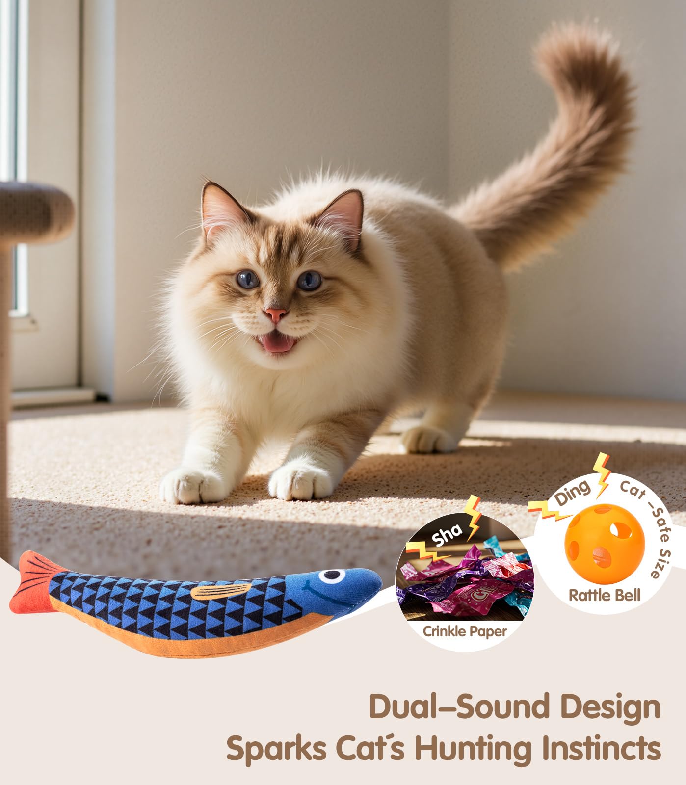 PetBusy costuras dobles y tela resistente para juego diario.
