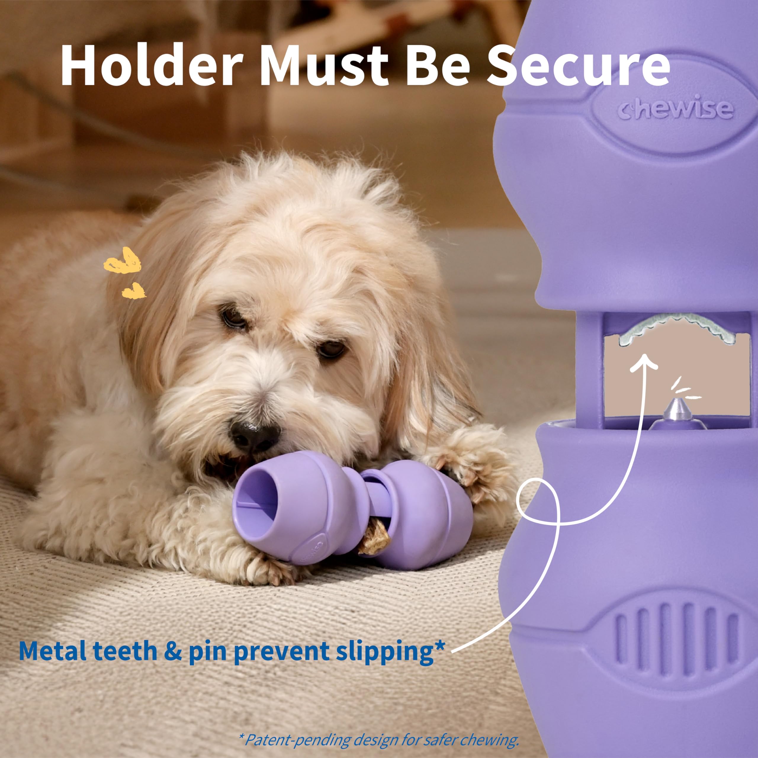 Porta palitos Chewise de PetClan: nylon alimentario y seguridad sin BPA.