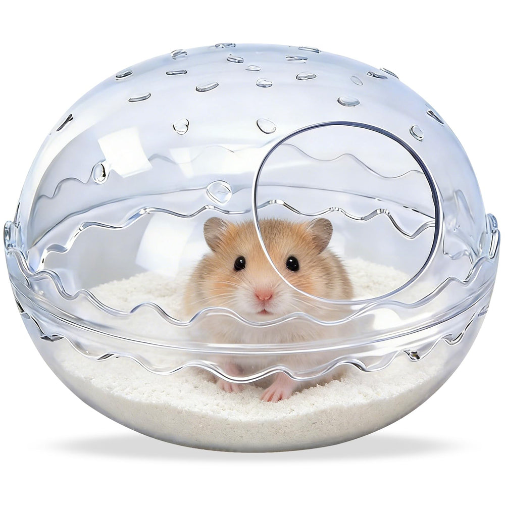 PetCzardom hamster-bano-360: visión panorámica para ver a tu hámster bañarse.