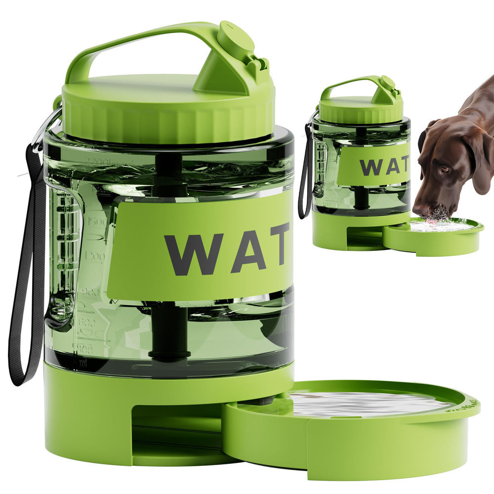 PETDOTT dispensador de agua para perros 77oz, ideal para playas y paseos largos.