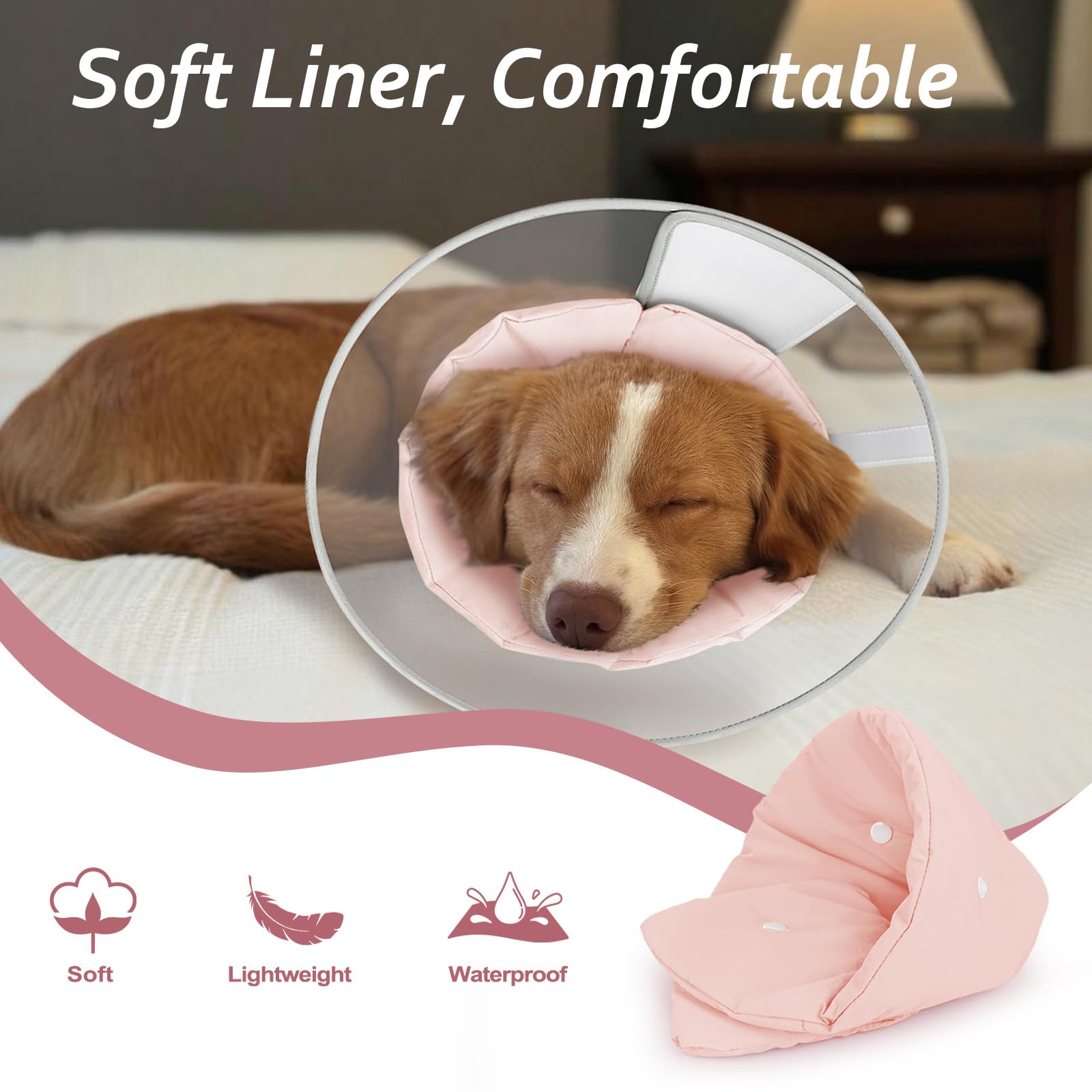 Petdream cono perro anillos seguridad cuello evita que se quite solo