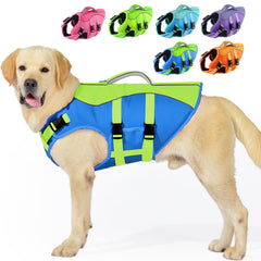 PETDSH chaleco salvavidas para perro, vista general para actividades acuáticas seguras.