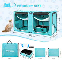 PetEase cama hamaca gato interior proporciona refugio cómodo durante viajes.