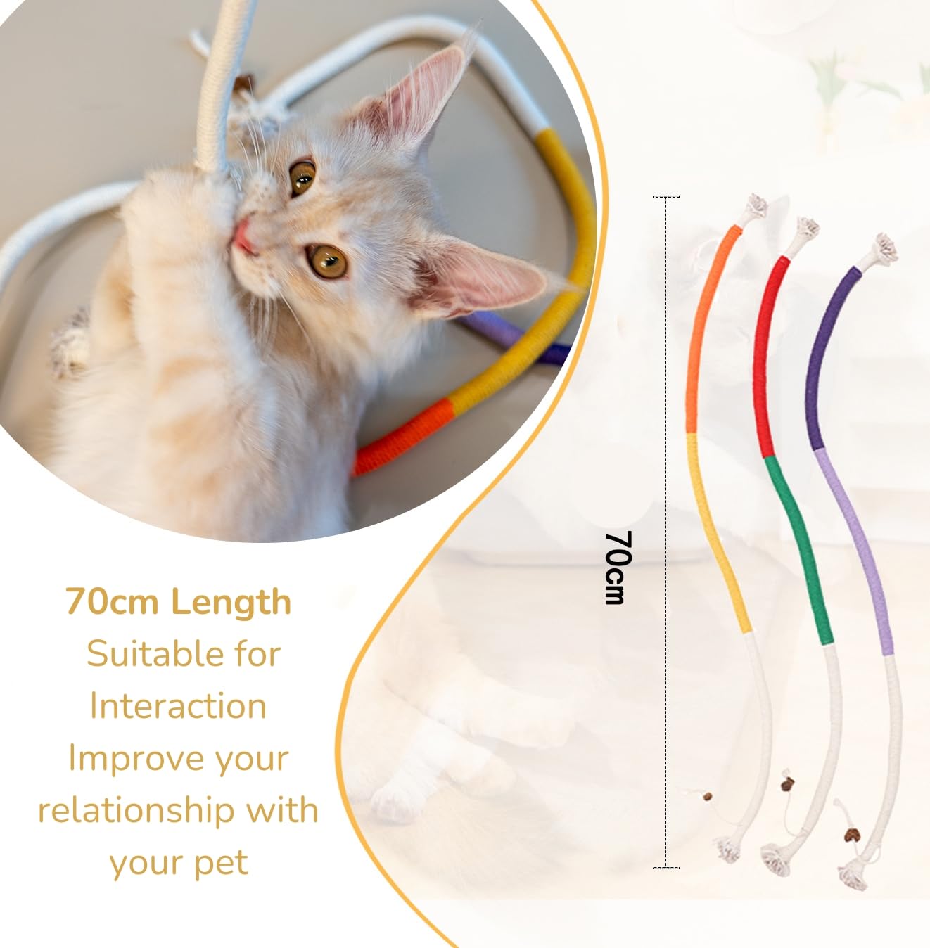 Petelligent Juguete dental suave para gato, ayuda a la higiene bucal.