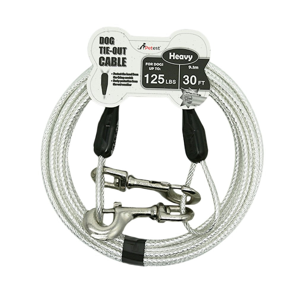 Petest cable de 30 pies reflectivo para perro, mejora la visibilidad nocturna.