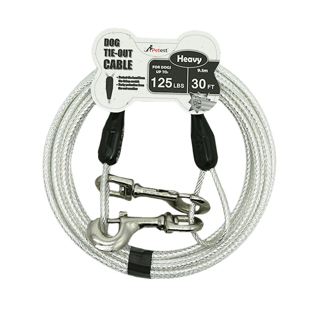 Petest cable de 30 pies reflectivo para perro, mejora la visibilidad nocturna.