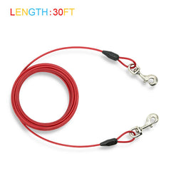 Petest cable de amarre 30 pies, cable de acero resistente para uso exterior.