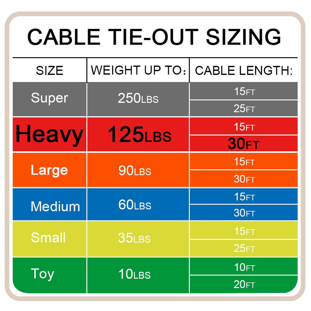Petest cable de amarre 30 pies, color negro y rojo para mayor visibilidad exterior.