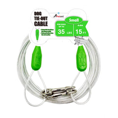 Petest cable amarrador reflectivo de 15 pies para perro pequeno uso exterior seguro
