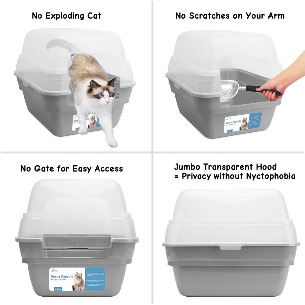 Petfamily interior amplio ofrece movilidad cómoda para gatos grandes.