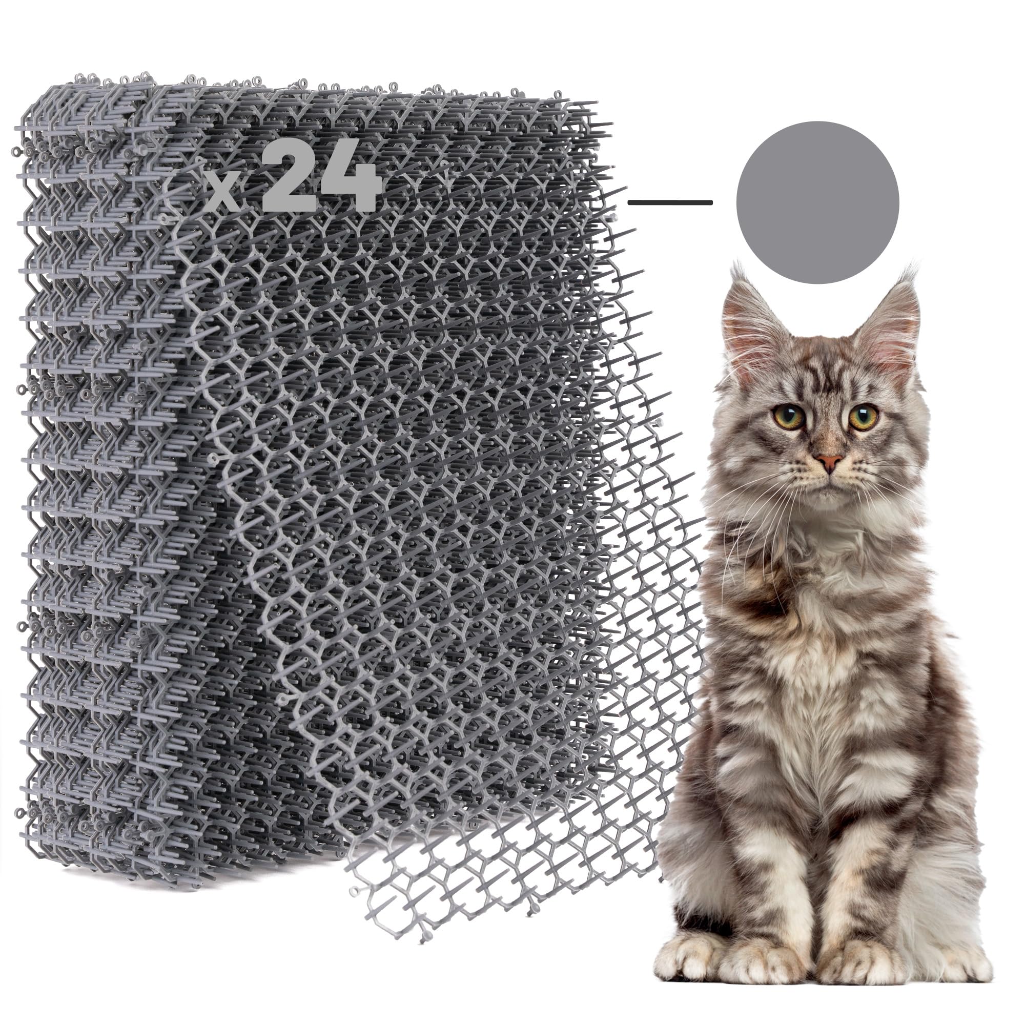 Petfolio gato-mat-espigas 16-5x13-4: protege muebles y plantas sin dañar la mascota
