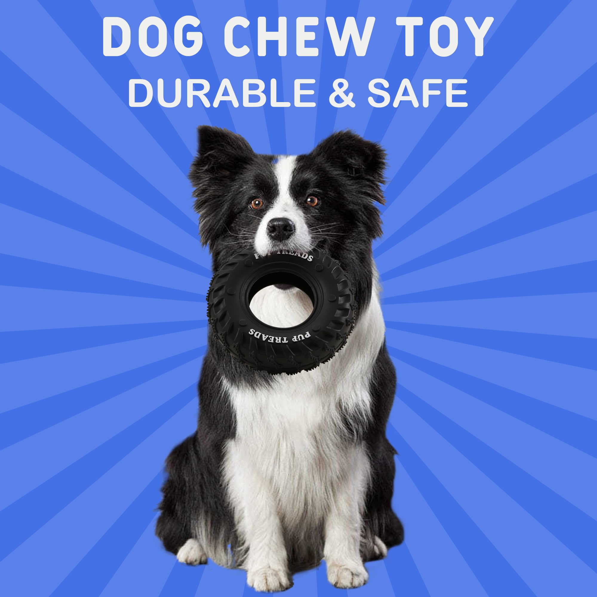 PETFROH rueda-masticable con-texturas-dentales para limpieza suave de dientes.