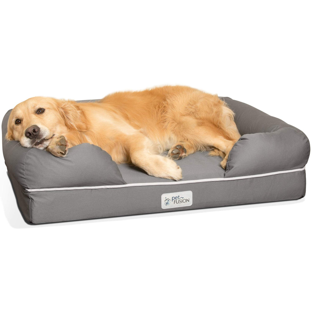 Cama PetFusion para perros con espuma viscoelastica ortopedica para soporte.
