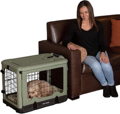 Pet Gear The Other Door: jaula de acero para perros y gatos, cómoda y espaciosa