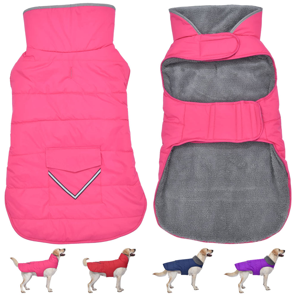 Petglad capa impermeable para perros con dorso rosa, mantiene seca a tu mascota.