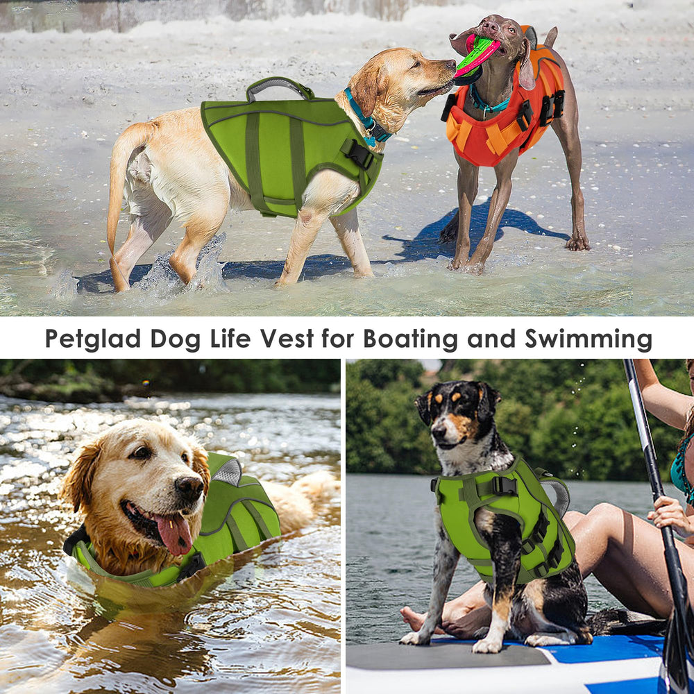Petglad chaleco verde caqui para salidas al aire libre.