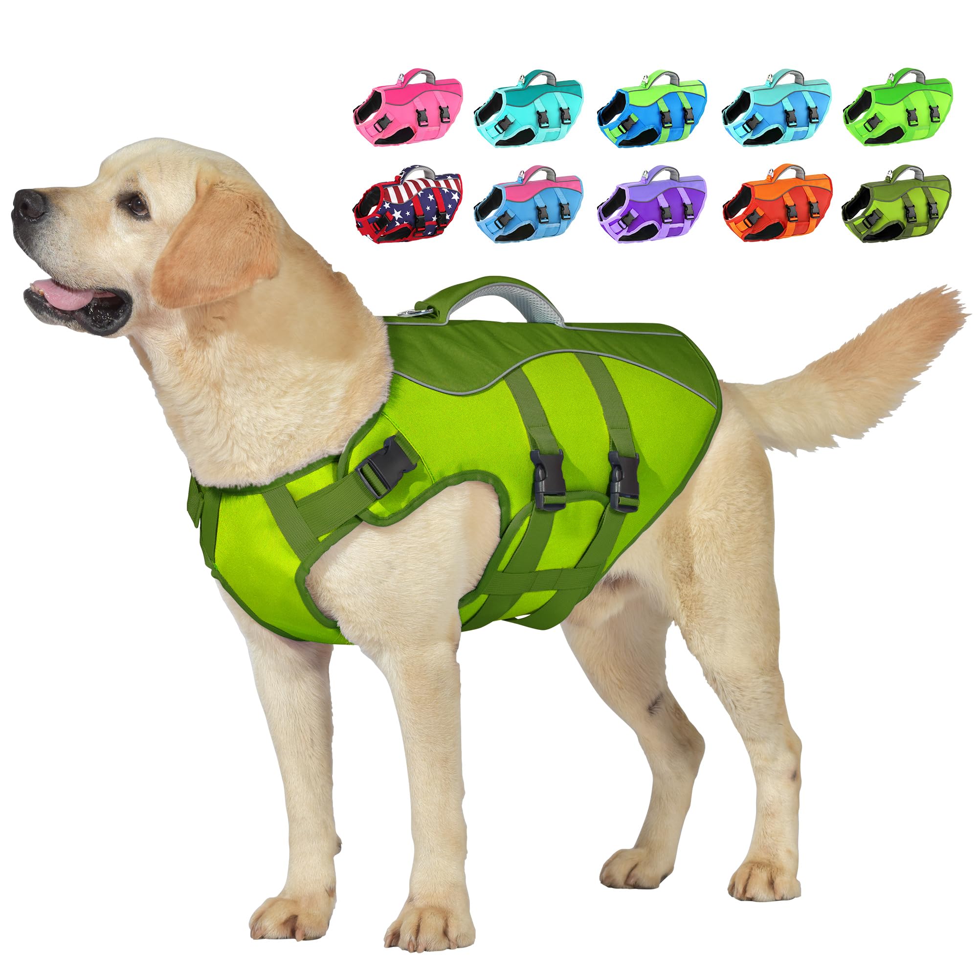 Chaleco salvavidas Petglad de alta flotabilidad para nadar con seguridad.