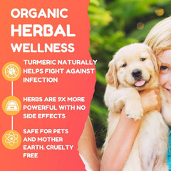 PetGlow: fórmula natural con cúrcuma para orejas de perro y confort