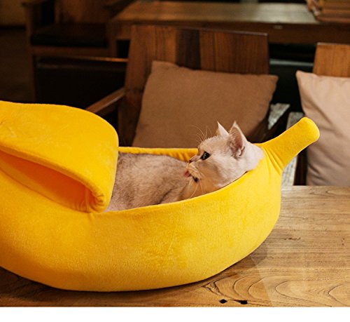 Petgrow cama banana dimensiones 35x12x8, medida amplia para mascotas.