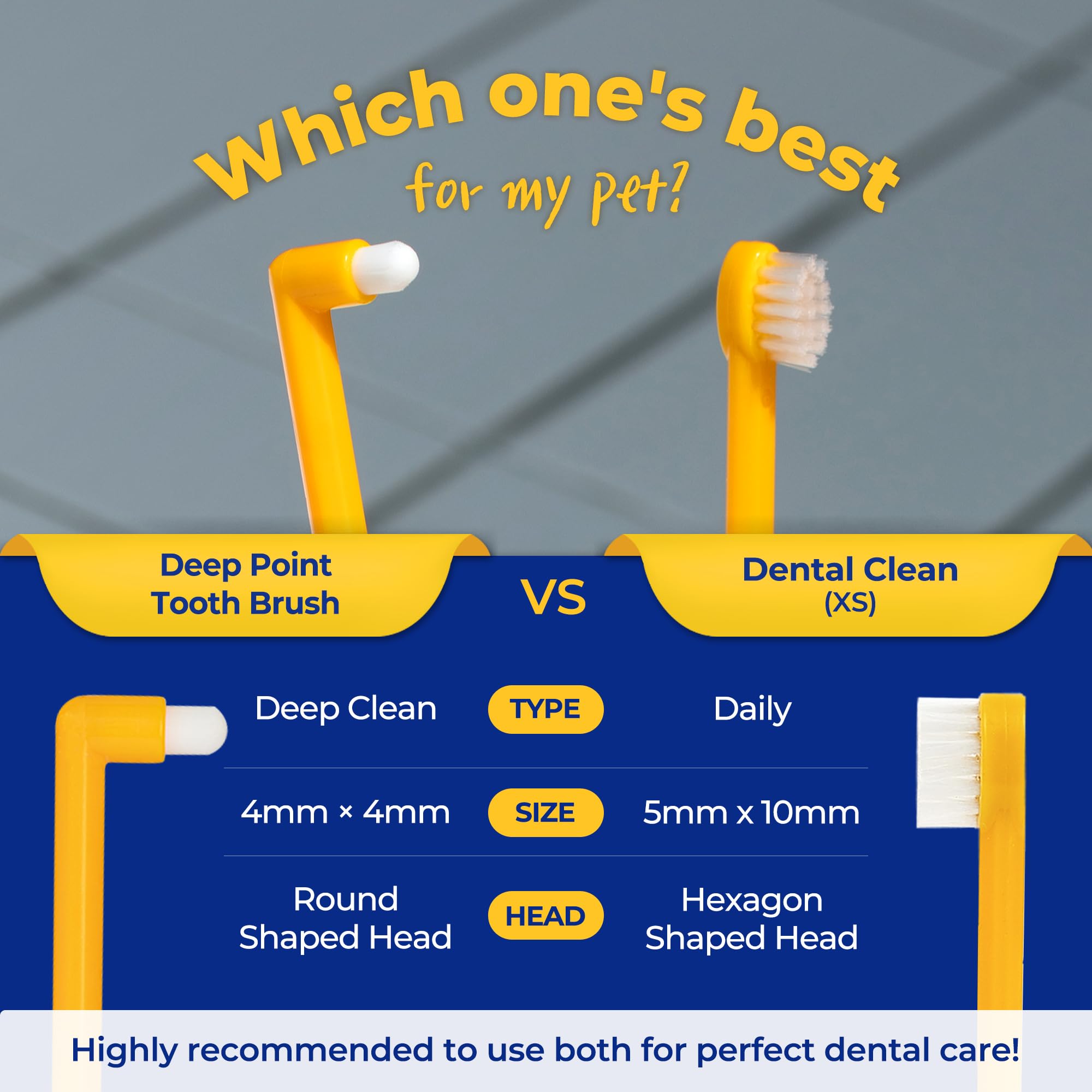 PETHROOM cepillo dental para uso diario, perfecto para rutinas de higiene.