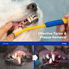PETHROOM cepillo con cabeza pequeña para perros y gatos con dientes delicados