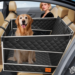 PETICON asiento trasero para perros grandes, comodidad estable para viajes