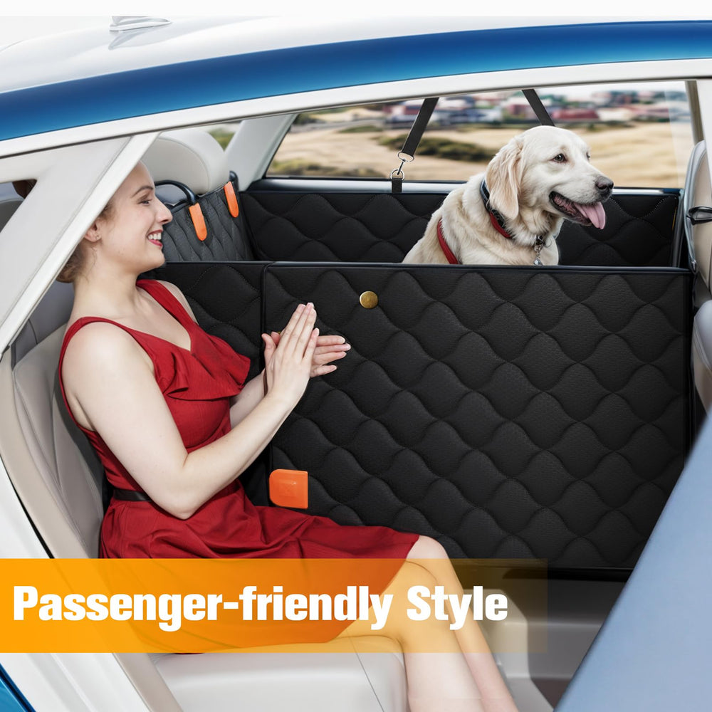 PETICON cobertor de asiento para perro trasero, impermeable y fácil de limpiar.