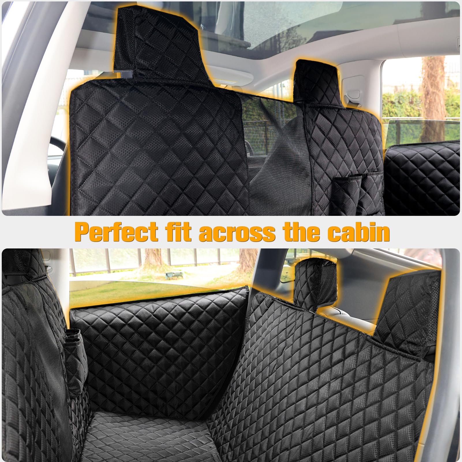 PETICON cobertor para Tesla ajusta perfectamente el asiento trasero y evita deslizamientos