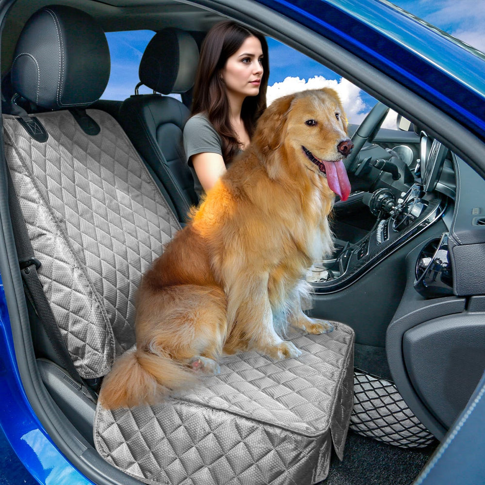 PETICON funda para asiento delantero con flapas laterales protege bordes y evita rasguños.