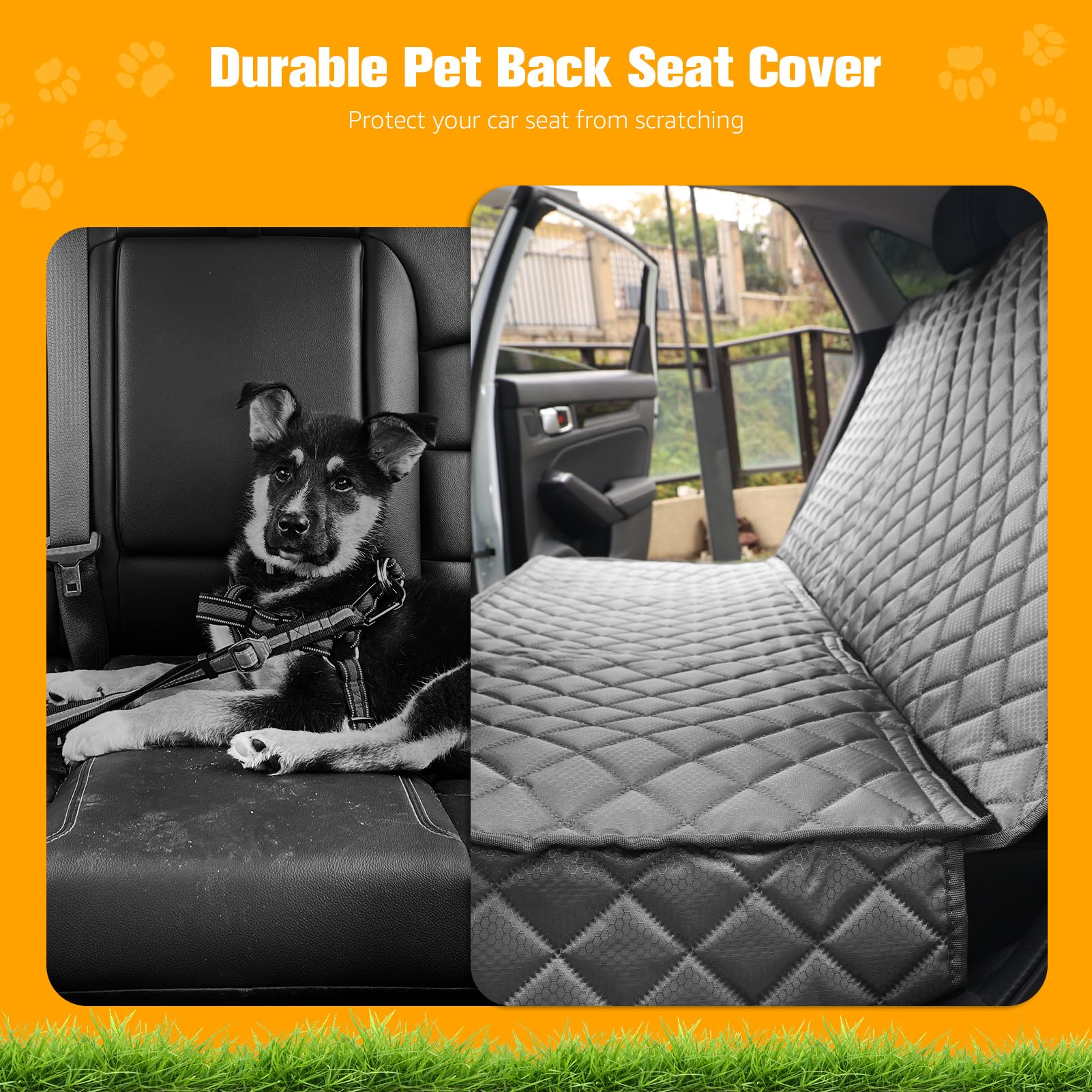 PETICON funda para asiento trasero con medidas 52x48, ajuste seguro en vehículos.