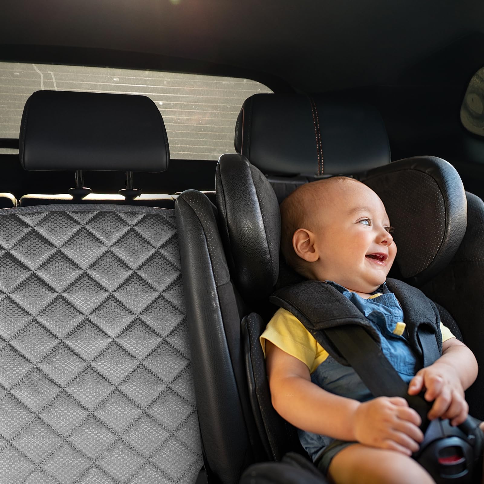 PETICON protección interior duradera para viajes con perros y niños.