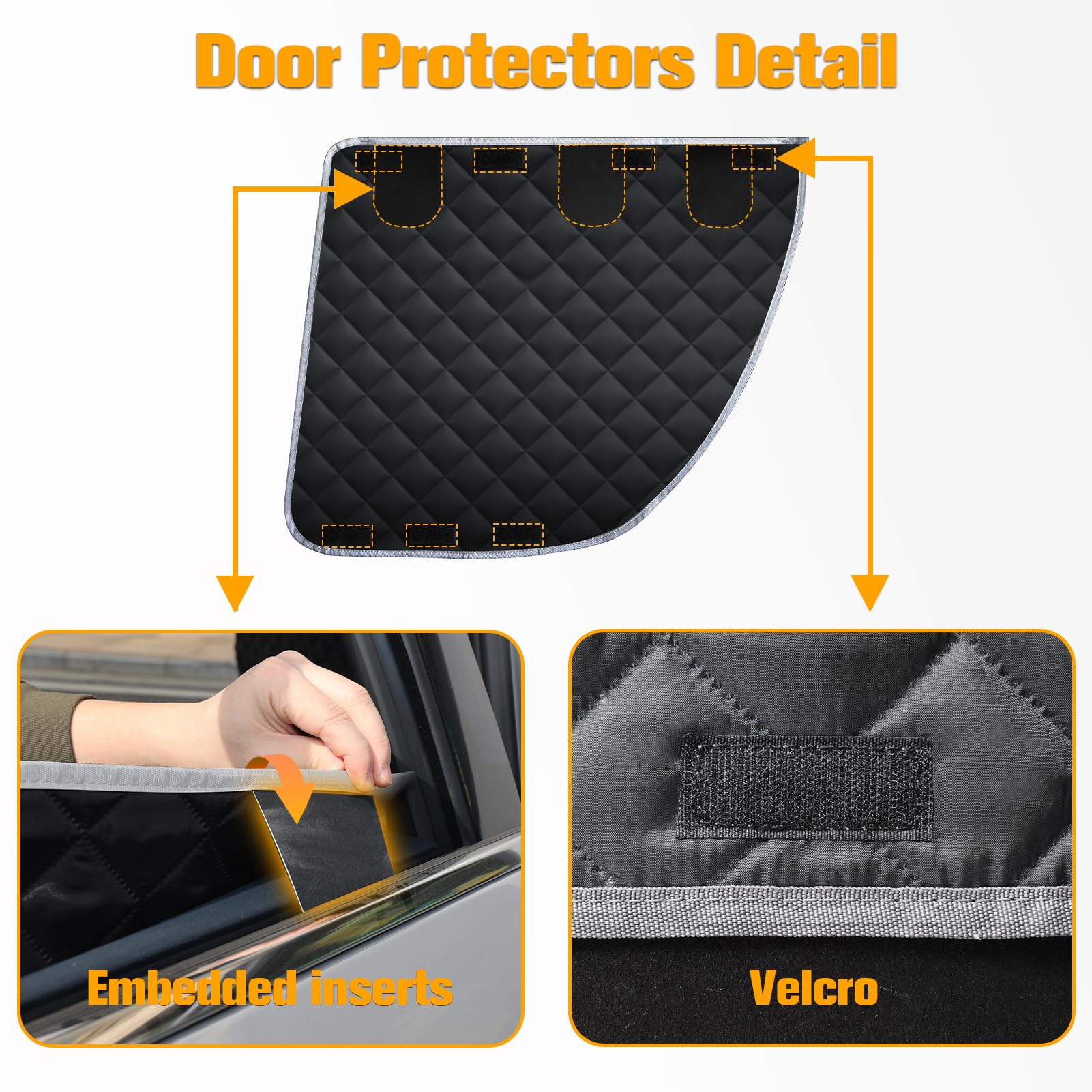 Protección interior completa con dos protectores de puerta y funda.
