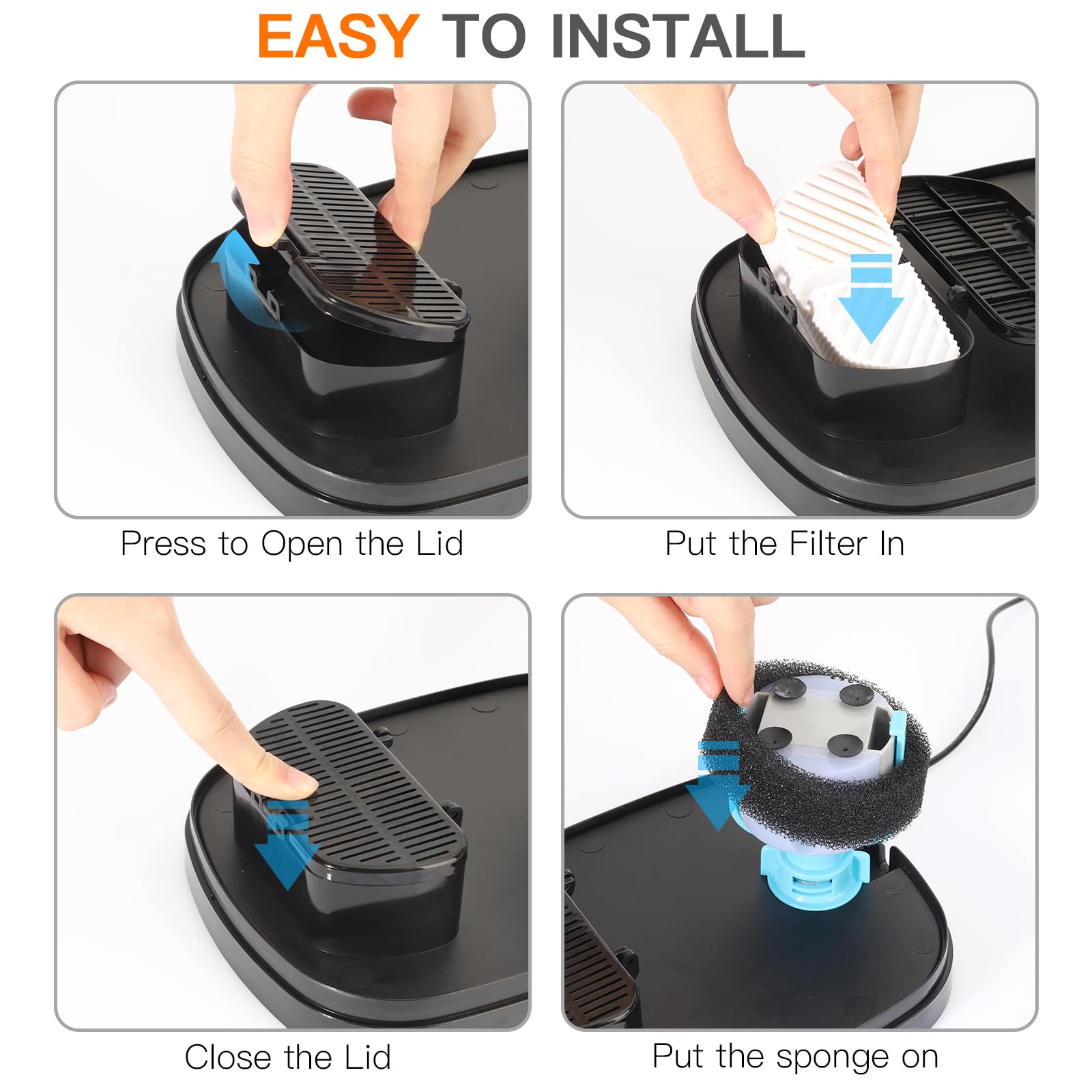 Filtración de cuatro capas con carbón activado para agua más limpia.
